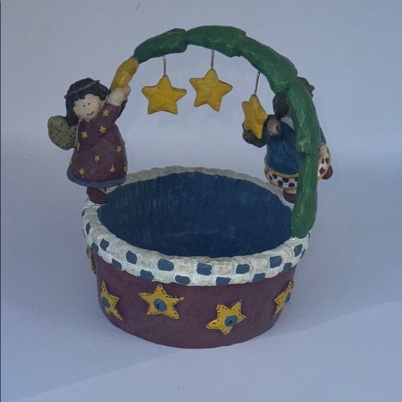 Other - Decorative Basket with Stars and Angels